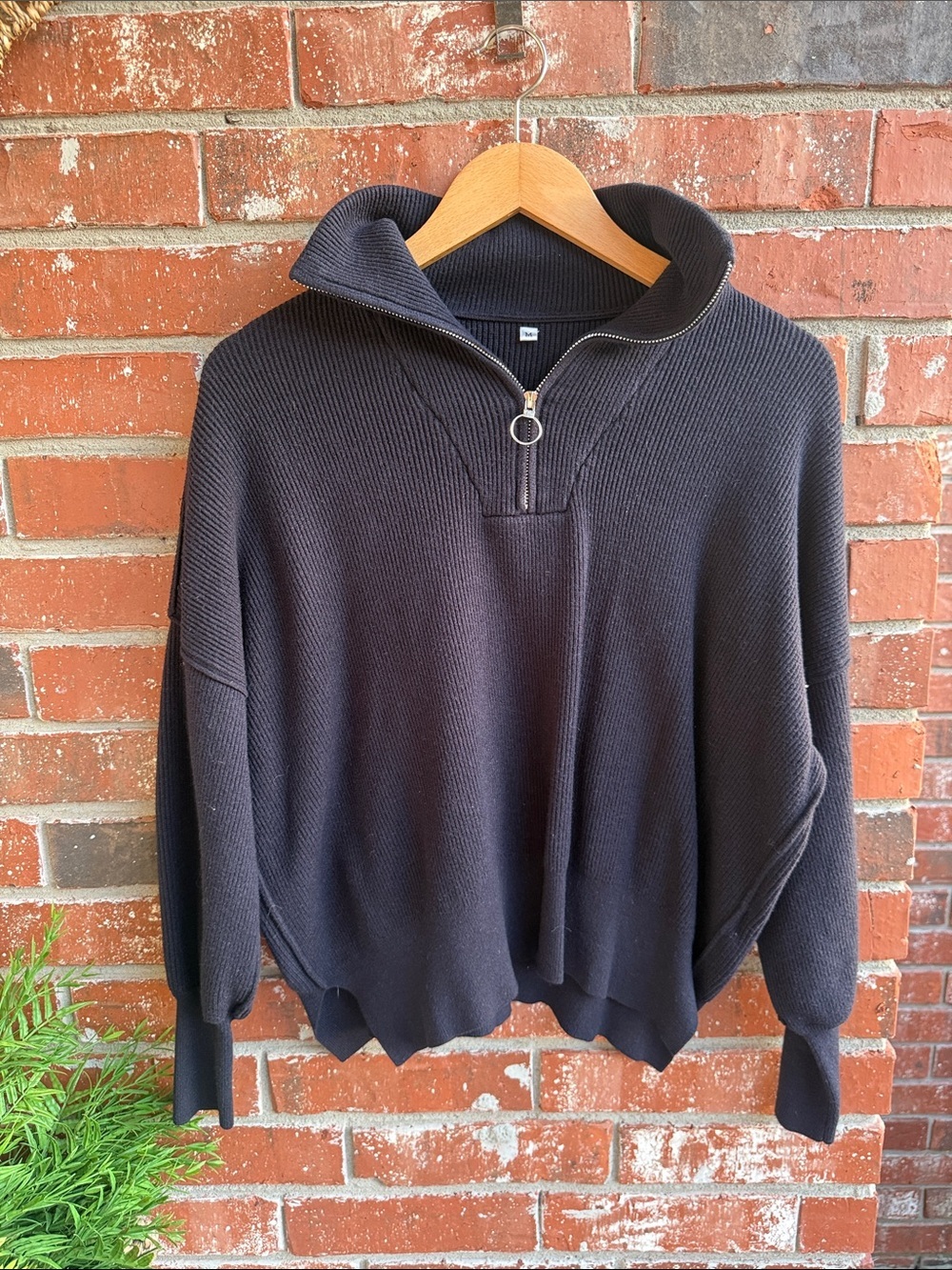 Women’s Deep Navy Half Zip Sweater